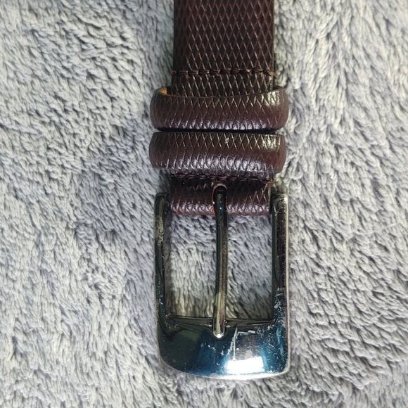 Lejon Genuine Leather Snakeskin Belt Sz 38 - Picture 5 of 12